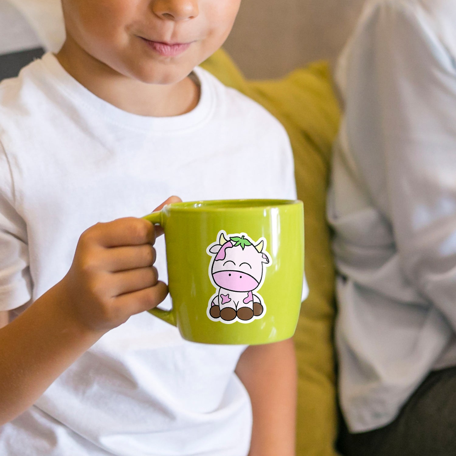 Wholesale 50 sheets pink cow graffiti stickers waterproof stickers